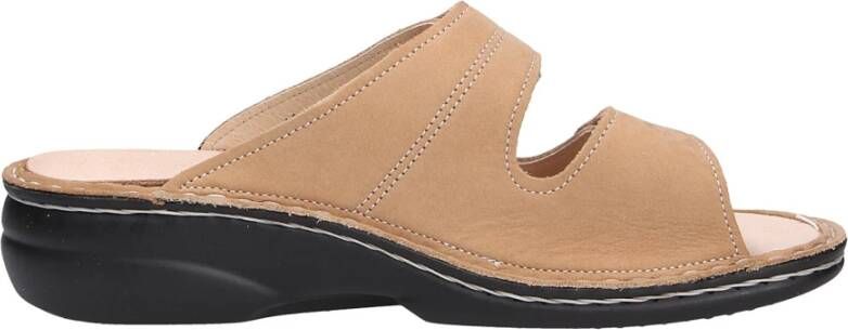 Finn Comfort Comfortabele Slippers in Effen Kleur