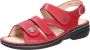 FinnComfort Finn Comfort GOMERA 2562 423147 Rode dames sandaal wijdte H met een uitneembaar voetbed - Thumbnail 2