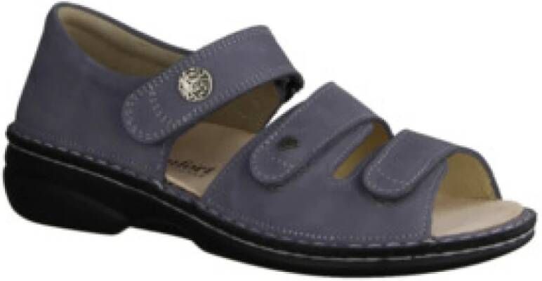 Finn Comfort Donkergrijze Strappy Sandalen voor Dames