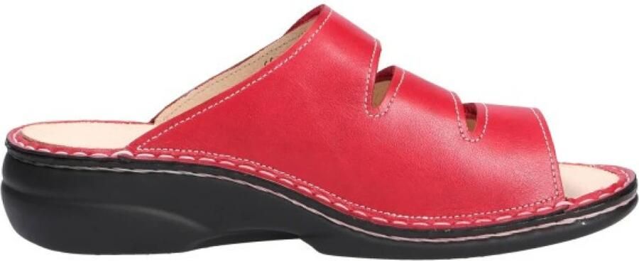 Finn Comfort Muiltjes 'Pantolette Damen 02554 604420 Echtleder in rot' rood - Foto 8