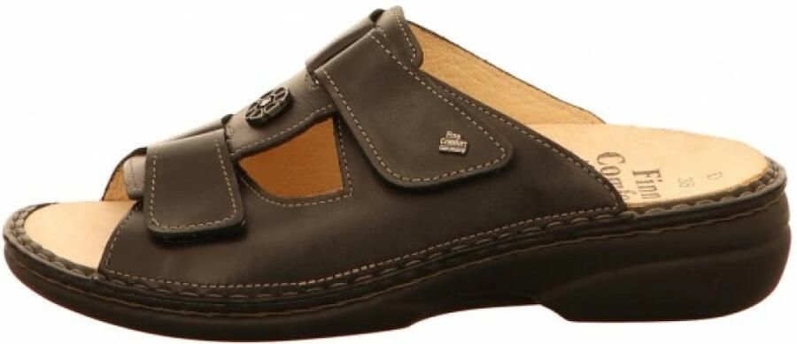 Finn Comfort Muiltjes 'Pantolette Damen 02558 014099 Echtleder in schwarz' zwart