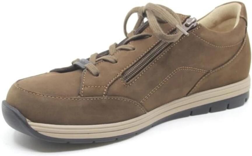 FinnComfort Finn Comfort OSORNO 01402-751187 Bruine extra brede veterschoenen met rits wijdte K - Foto 4