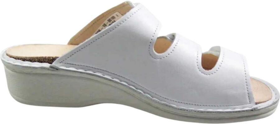 Finn Comfort Muiltjes 'Pantolette Damen 02501 001000 Echtleder in weiß' wit