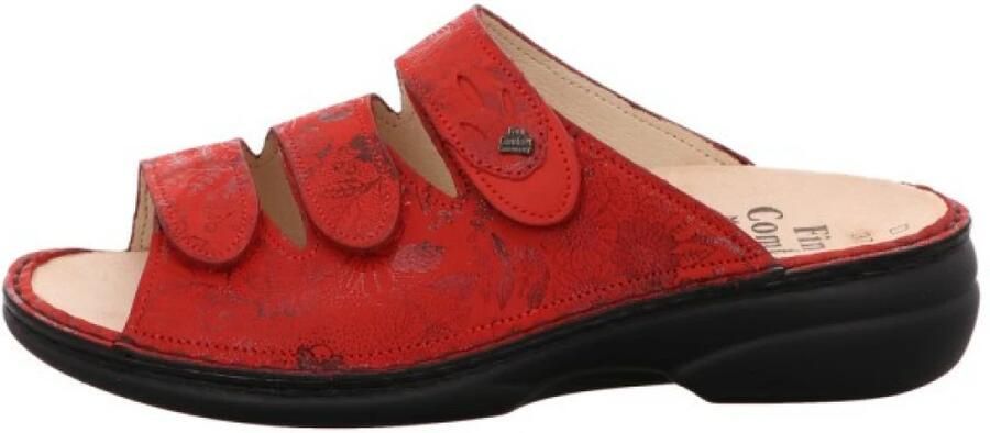 Finn Comfort Sandaal met Drie Klittenbandsluitingen