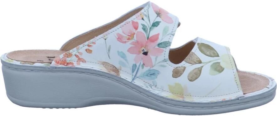 Finn Comfort Sandaal met sleehak en twee banden met klittenband - Foto 3