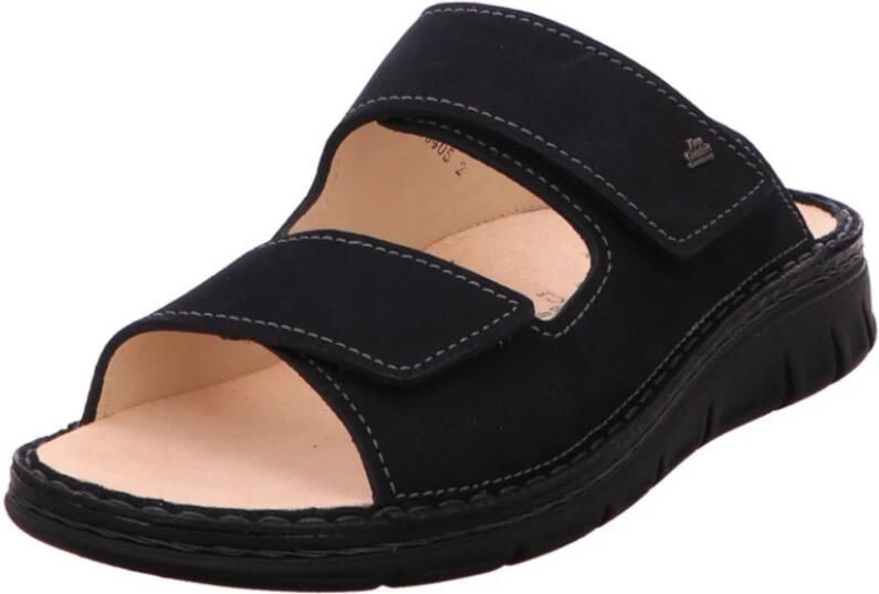 FinnComfort Finn Comfort RAB 01544-049413 Blauwe heren slippers met klittenband sluiting en uitneembaar voetbed - Foto 3