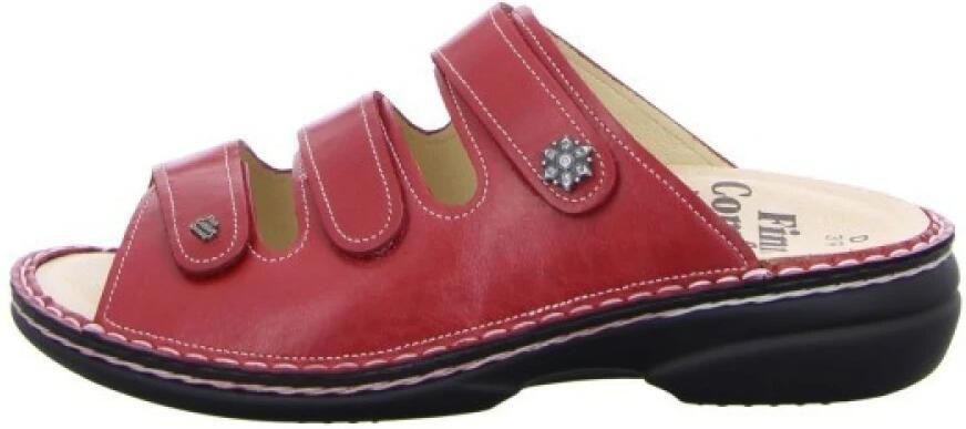 Finn Comfort Rode dames slippers