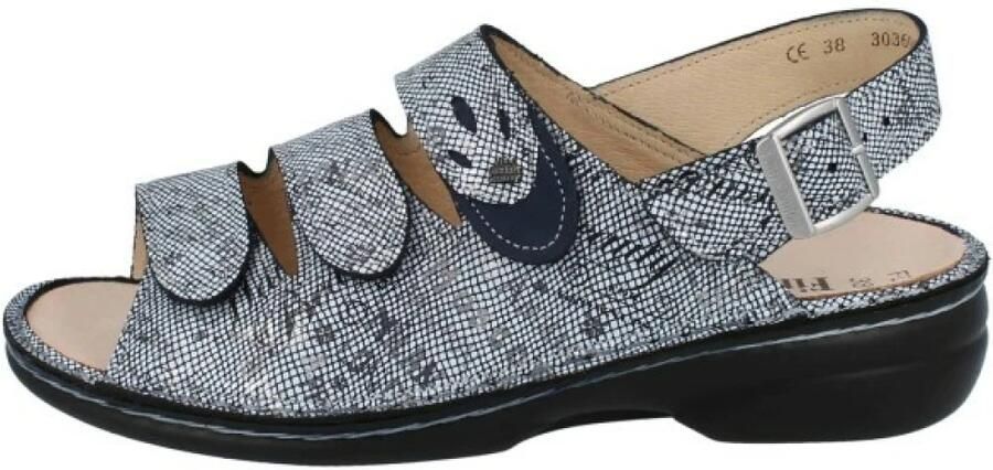 Finn Comfort Blauwe Comfort Sandalen
