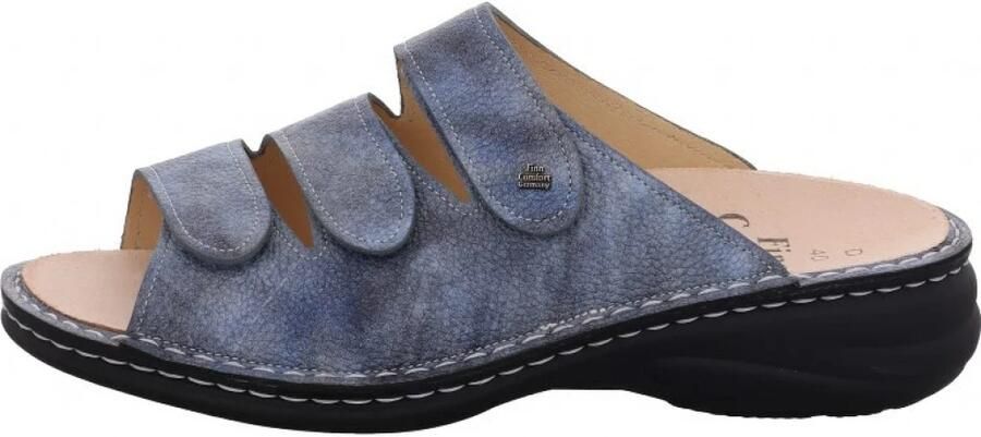 Finn Comfort Muiltjes 'Pantolette Damen 01538 007414 Echtleder in blau' blauw - Foto 5