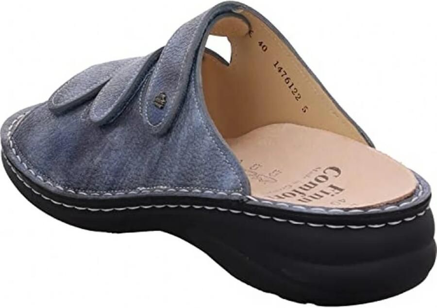 Finn Comfort Muiltjes 'Pantolette Damen 01538 007414 Echtleder in blau' blauw - Foto 9