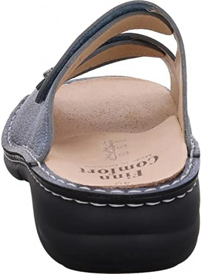 Finn Comfort Muiltjes 'Pantolette Damen 01538 007414 Echtleder in blau' blauw - Foto 8