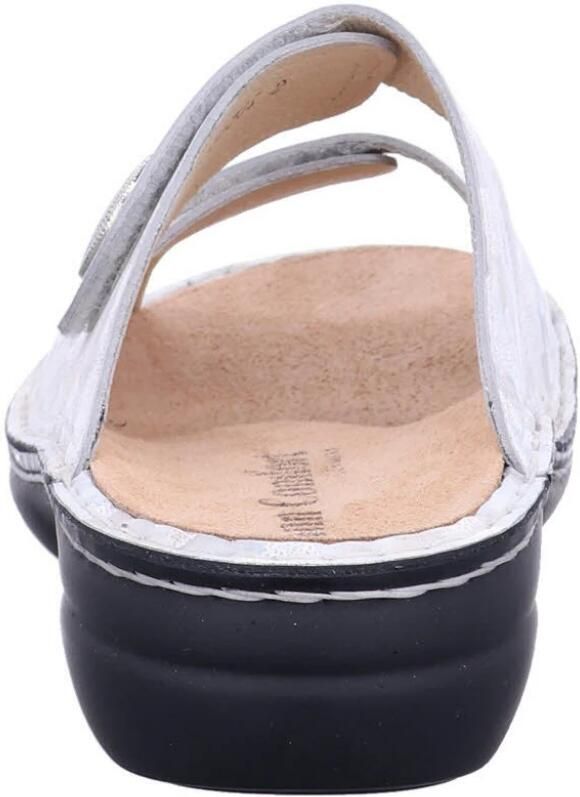 Finn comfort SANSIBAR 02550-764485 Off White combi kleurige slippers met twee klittenbanden - Foto 3