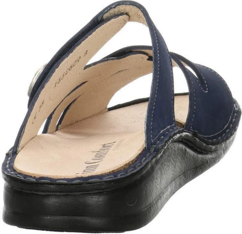 Finn Comfort Muiltjes 'Pantolette Damen 01538 007414 Echtleder in blau' blauw - Foto 7
