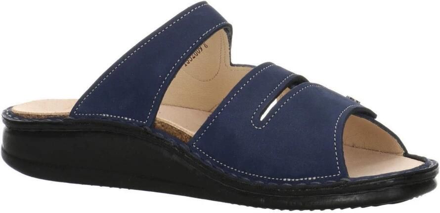 Finn Comfort Muiltjes 'Pantolette Damen 01538 007414 Echtleder in blau' blauw - Foto 13