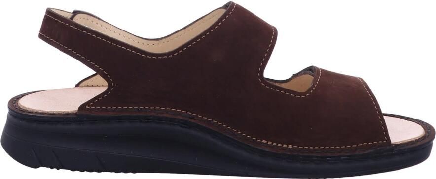 Finn comfort BENIN 01452-751432 Bruine heren sandalen met klittenband sluiting - Foto 2