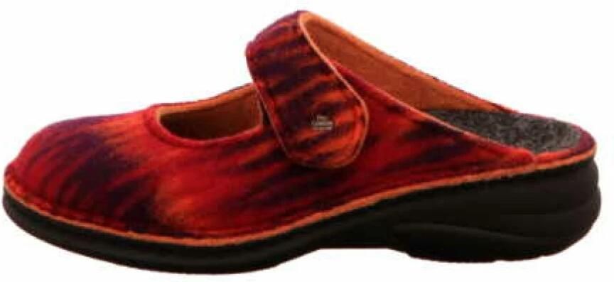 Finn Comfort Rode damesslippers warm en comfortabel