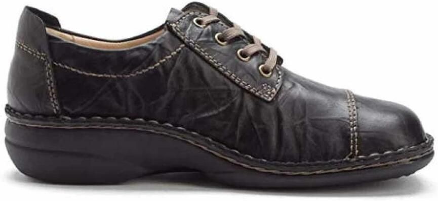 Finn Comfort Sportieve veterschoen 'Sneaker Low Damen 02286 902344 Echtleder in schwarz' navy