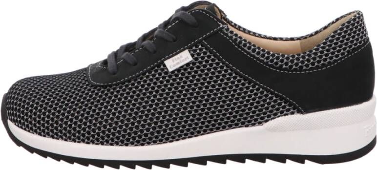 Finn Comfort Grijze Veterschoenen