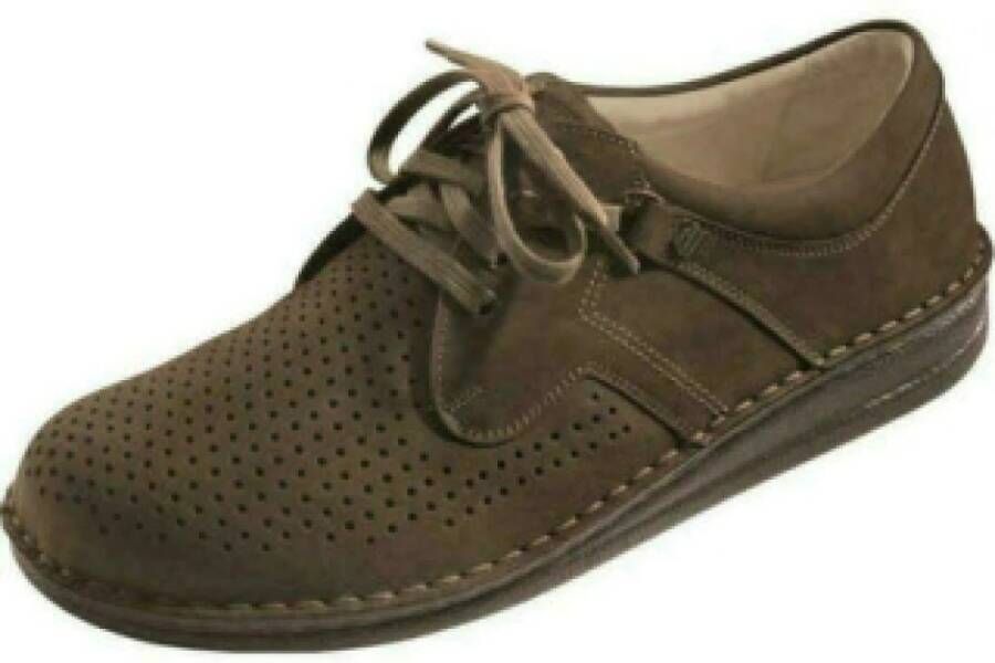 Finn Comfort Casual heren veterschoenen in lichtbruin