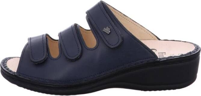 Finn Comfort Neutrale Blauwe Nappa Sandaal