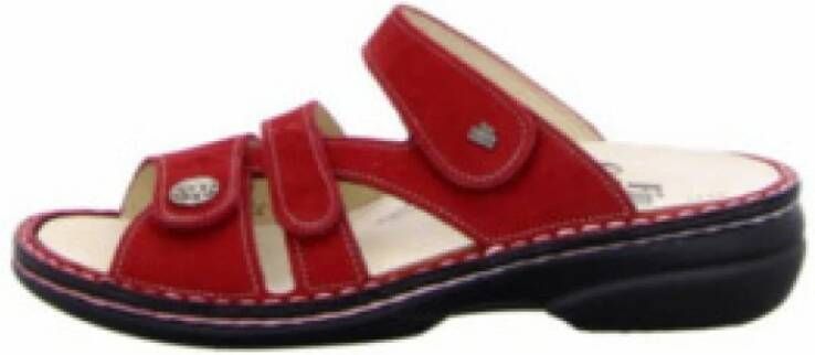 Finn Comfort Rode dames slippers