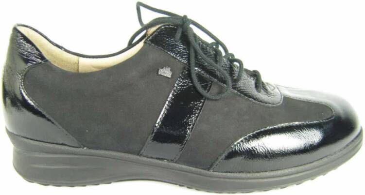Finn Comfort Zwarte Veterschoenen