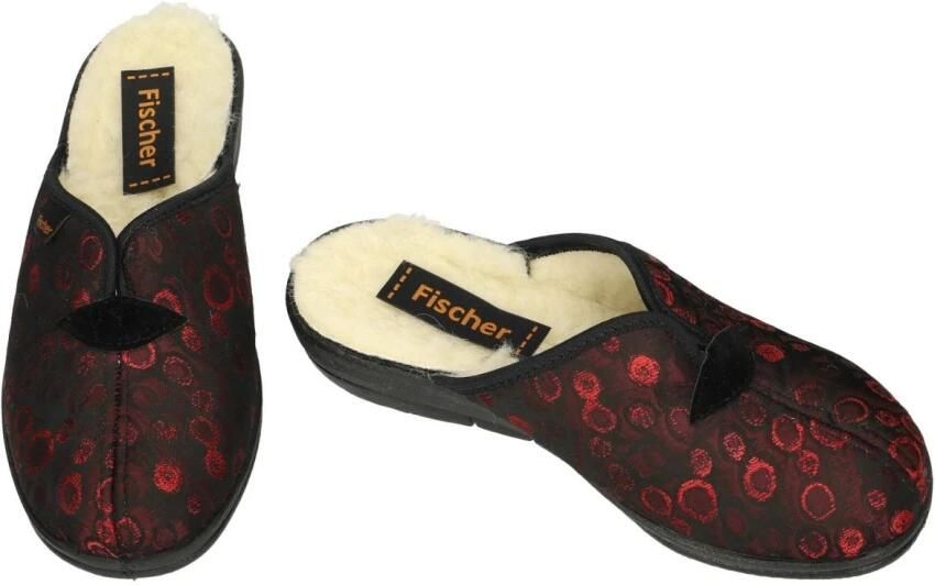 Fischer -Dames bordeaux pantoffels - Foto 2