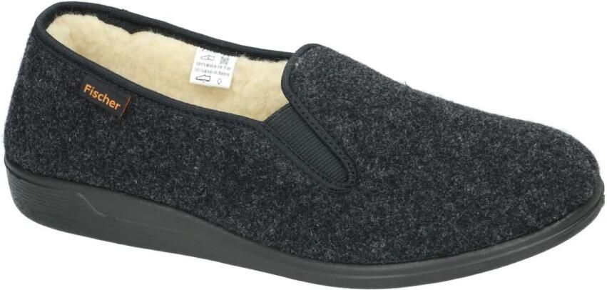 Fischer -Heren grijs donker pantoffels & slippers