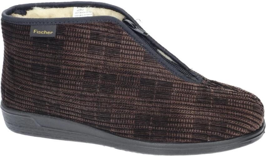 Fischer -Heren bruin pantoffels & slippers