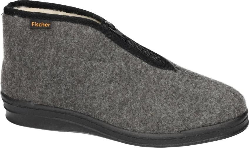 Fischer -Heren grijs donker pantoffels & slippers