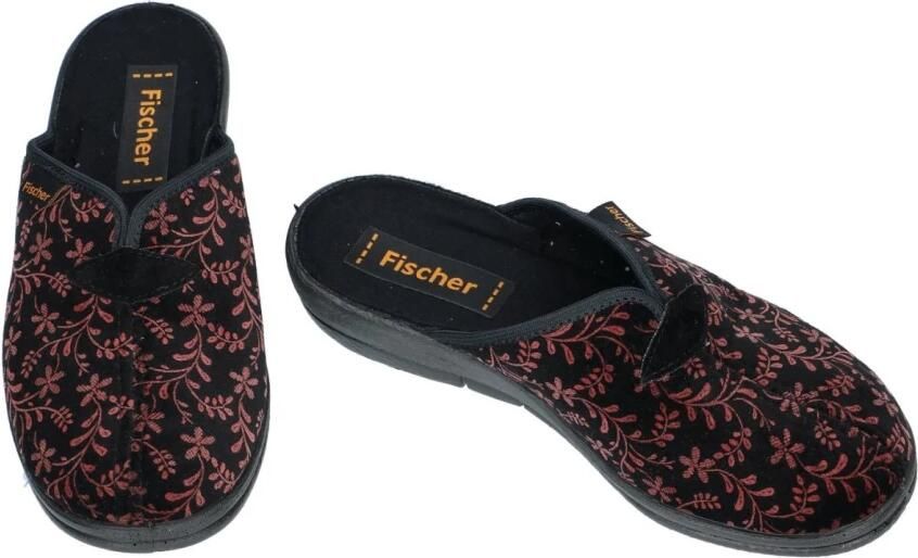Fischer -Dames bordeaux pantoffel muil - Foto 2
