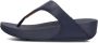 FITFLOP Slippers Dames Lulu Leather Toe-post Maat: 43 Materiaal: Leer Kleur: Blauw - Thumbnail 3