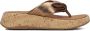 FITFLOP Teenslippers Dames Hn3 Maat: 36 Materiaal: Leer Kleur: Brons - Thumbnail 3