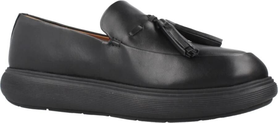 FitFlop IQ-Comff leren loafers met kwastjes ZWART
