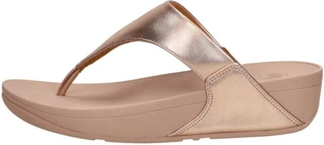 FitFlop Vrouwen Leren Slippers Damesschoenen Teenslipper Lulu toe leather Rose Goud - Foto 7