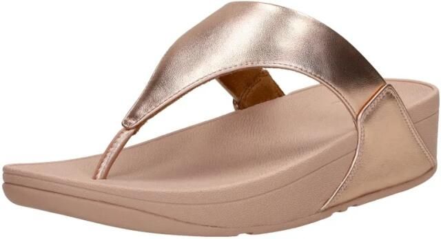FitFlop Vrouwen Leren Slippers Damesschoenen Teenslipper Lulu toe leather Rose Goud - Foto 8