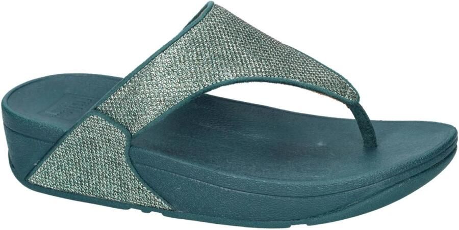 FitFlop Lulu Shimmerglitz Toe-Post Sandals Dames Sandalen Deep Ocean - Foto 3