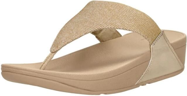FitFlop Lulu Shimmerlux Toe Post Sandals Teenslippers beige - Foto 6