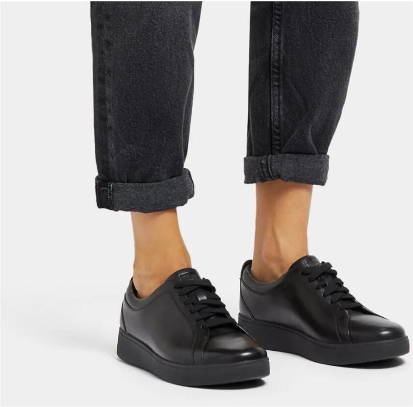 FitFlop Leren Rally sneakers- ZWART Leer - Foto 17