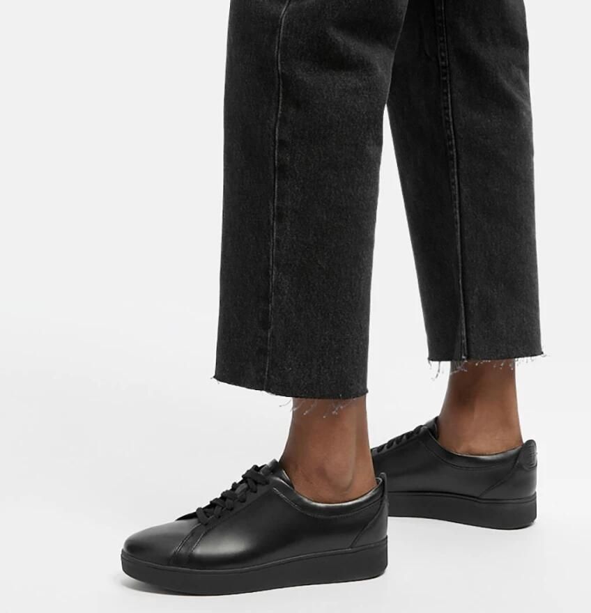FitFlop Leren Rally sneakers- ZWART Leer - Foto 14
