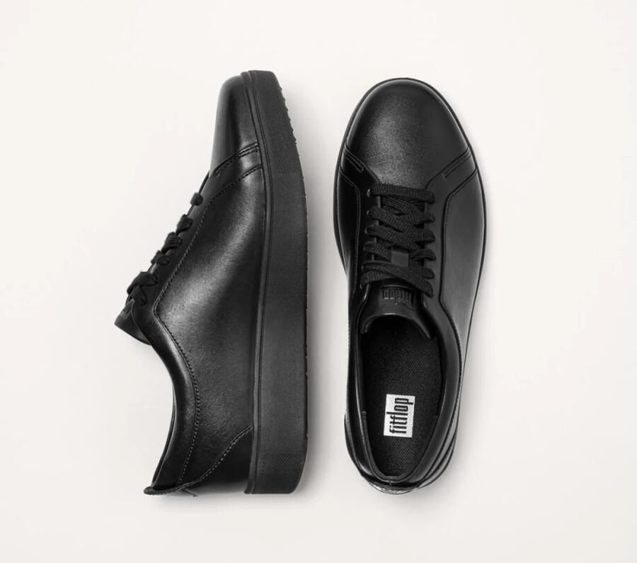 FitFlop Leren Rally sneakers- ZWART Leer - Foto 15