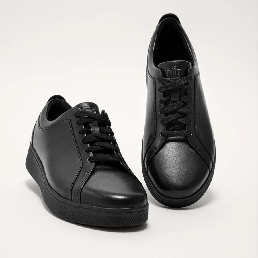 FitFlop Leren Rally sneakers- ZWART Leer - Foto 11