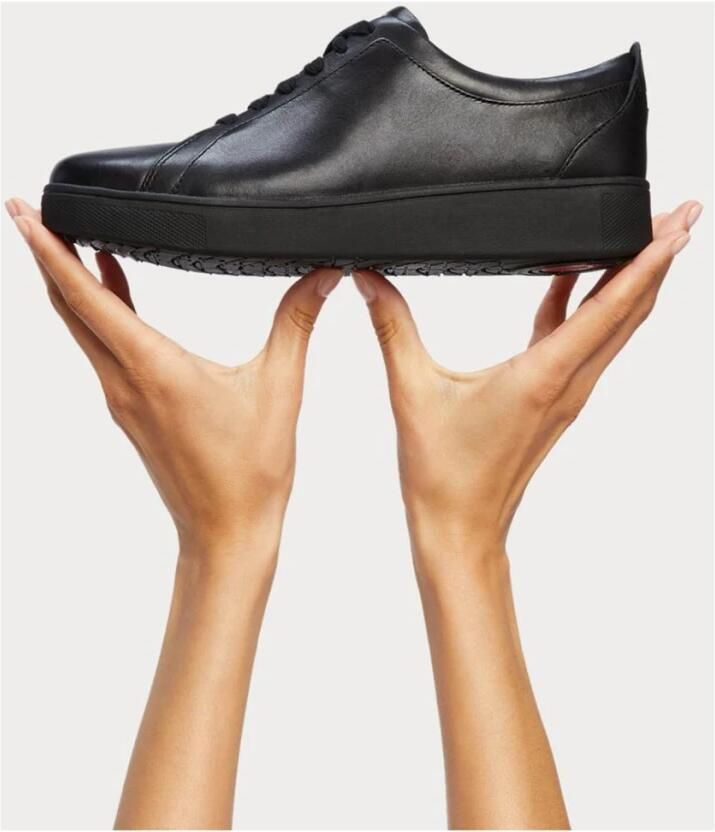 FitFlop Leren Rally sneakers- ZWART Leer - Foto 18