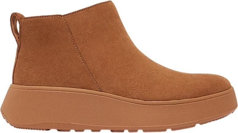 FitFlop F-mode Suede Flatform Zip Ankle Laarzen Oranje Vrouw - Foto 2