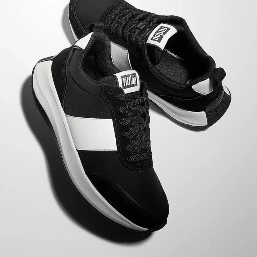 FitFlop Sneakers Baskets femme F-Mode Flow Nylon Suede Mix - Foto 3