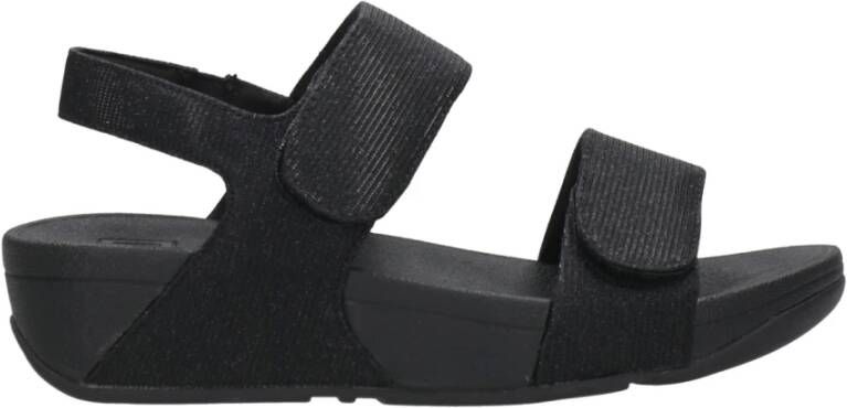 FitFlop TM Lulu Shimmer Adjustable Sandals sandalen zwart