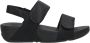 FitFlop TM Lulu Shimmer Adjustable Sandals sandalen zwart - Thumbnail 1