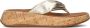 FITFLOP Teenslippers Dames Hn3 Maat: 40 Materiaal: Leer Kleur: Goud - Thumbnail 2