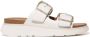 FitFlop Gen-FF Buckle Two-Bar Leather Slides WIT - Thumbnail 3