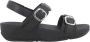 FitFlop Verstelbare leren sandalen met achterband Black Dames - Thumbnail 2